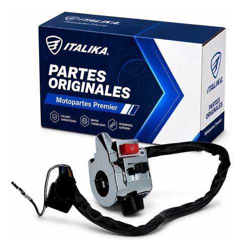 Conjunto De Mando Derecho para moto Italika TC200 BLANCA TC200 2015-2018 — refacción original F04040054