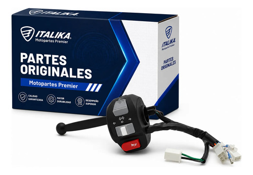 Conjunto Mando Izq Intermitentes para moto Italika W150 XW150 WS175 2015-2026 — refacción original F04040175
