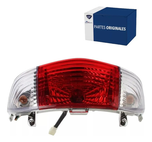 Calavera Tras para moto Italika D125 X125 D150LT 2016-2027 — refacción original F09030075