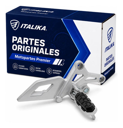 Conjunto Posapie Del Der para moto Italika VORT-X 200 2018-2022 — refacción original F11010375