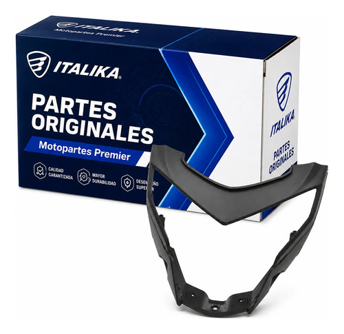 Cubierta Faro Negro para moto Italika DT150 SPORT FT180 TS DT150 SPORT II 2017-2027 — refacción original F13011647