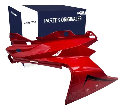 Cubierta Dec Faro Izq Rojo para moto Italika VORT-X 300R 2021-2025 — refacción original F13012518
