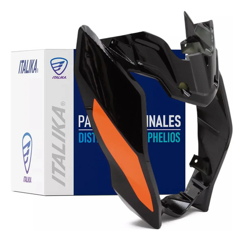 Cubierta Decorativa Faro Negro Naranja para moto Italika 200Z 2022-2024 — refacción original F13012848