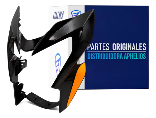 Cubierta Faro Negro Amarillo para moto Italika 250SZ 2023-2024 — refacción original F13012931