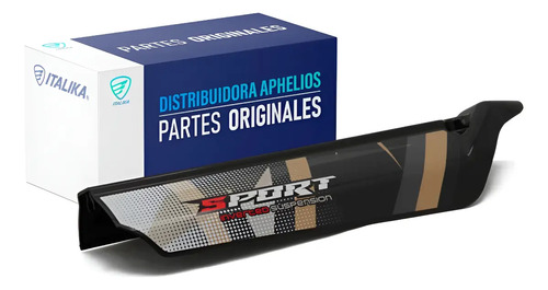 Cubierta Amortiguador Der Negro para moto Italika DM300 DM300 GPS 2025-2027 — refacción original F13013150