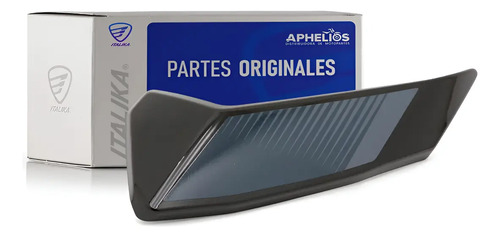 Cubierta Faro Der Negro Gris para moto Italika 280Z 280Z GPS 2025-2026 — refacción original F13013241