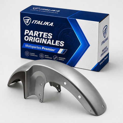 Salpicadera Del Gris Y Cafe para moto Italika FT125 CLASICA 2015-2016 — refacción original F16010134
